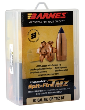 Picture of Barnes SpitFire TMZ Muzzleloader Bullets with Sabot .50 cal .451" 250gr SFTMZBT 15/ct 30589