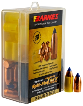 Picture of Barnes SpitFire TMZ Muzzleloader Bullets with Sabot .50 cal .451" 250gr SFTMZBT 24/ct 30598