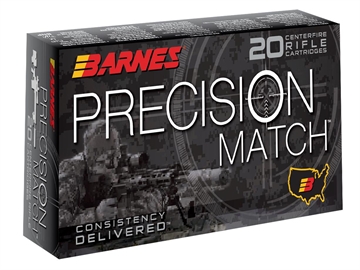 Picture of Barnes Bullets Precision Match 5.56x45mmNATO 69gr Open Tip Match Boat Tail 20 Per Box/10 Case 30846