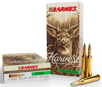 Picture of Barnes Harvest Collection, 7MM Remington Magnum, 150 Grain, Tipped GameKing, 20 Round Box 32402