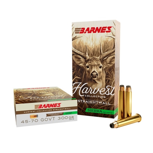 Picture of Barnes Harvest Collection Sierra Pro-Hunter Ammunition 45-70 Govt 300gr FN 2215 fps 20/ct 32479