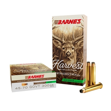 Picture of Barnes Harvest Collection Sierra Pro-Hunter Ammunition 45-70 Govt 300gr FN 2215 fps 20/ct 32479