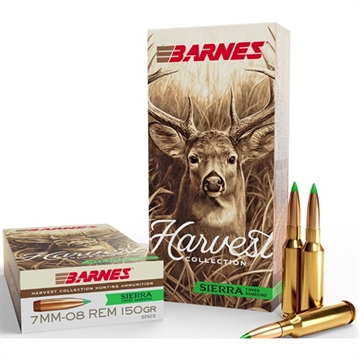 Picture of Barnes Barnes Harvest Collection Rifle Ammo 7mm-08 Rem 150 gr. Sierra TGK 20rd. 32520