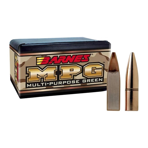 Picture of Barnes Multi-Purpose green (MPG) Bullets .22 cal .224" 55 gr MPGFB 100/ct 30195