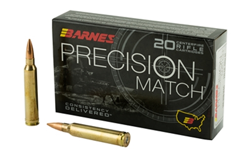 Picture of Barnes Bullets 30740 Precision Match 300Win Mag 220gr Open Tip Match Boat Tail 20 Per Box/10 Case 30740 BB300WMM1