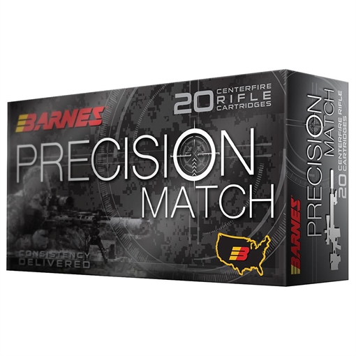 Picture of Barnes Bullets 30728 Precision Match 338Lapua Mag 300gr Open Tip Match Boat Tail 20 Per Box/10 Case 30728 BB338LMM1