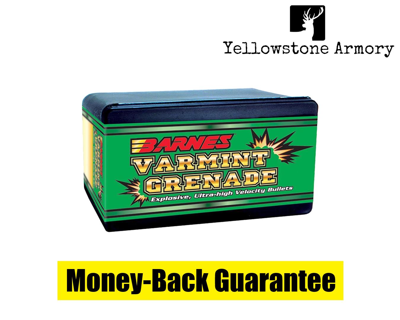 Barnes Varmint Grenade Rifle Bullets 6mm .243" 62 gr VGFB 100/ct 30214-img-0