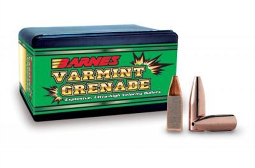 Picture of Barnes Varmint Grenade Rifle Bullets .22 cal .224" 50 gr VGFB 250/ct 30201