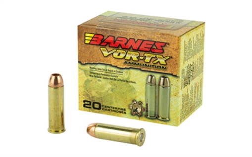 Picture of Barnes VOR-TX, 41 Mag, 180 Grain, XPB, Jacketed Hollow Point, Lead Free, 20 Round Box, California Certified Nonlead Ammunition 22037 BB41MAG1