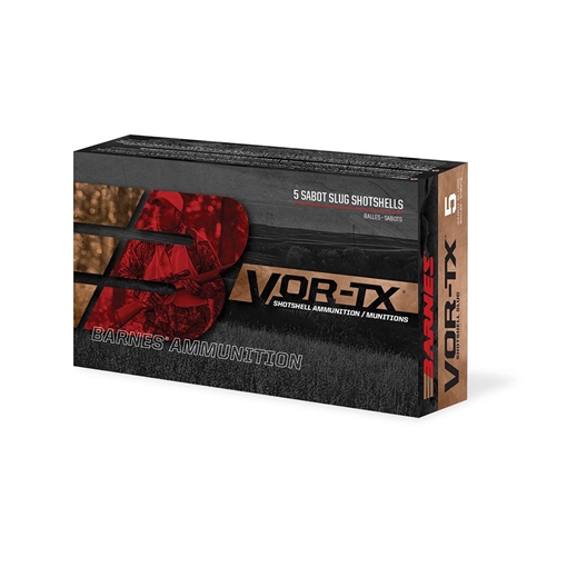 Picture of Barnes VOR-TX Shotshells 12ga 3" 437gr 1550 Slug 5/ct XPDR12M