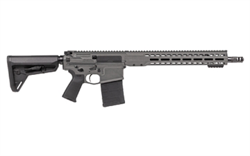 Picture of Barrett 18850 REC10 DMR 6.5 Creedmoor 20+1 16" Black Match Grade Threaded Barrel, Tungsten Gray Cerakote Aluminum Receiver w/Picatinny Rail, M-LOK Handguard, Magpul MOE Black Polymer Stock & Grip, Amb