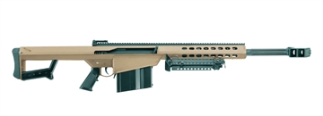 Picture of Barrett 82A1, Semi-automatic Rifle, 50BMG, 20" Fluted Barrel, 2 Port Muzzle Brake, Cerakote Finish, Flat Dark Earth, Synthetic Stock, 10 Rounds, 1 Magazine, Carry Case 14030