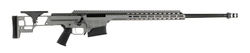 Picture of Barrett MRAD SMR, Bolt Action Rifle, 338 Lapua, 26" Barrel, 2 Port Muzzle Brake, Cerakote Finish, Tungsten Gray, Fixed Stock, Adjustable Cheek Rest, Magpul MOE Grip, 10 Rounds, 1 Magazine 18504
