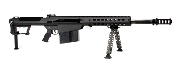 Picture of Barrett M107A1, Semi-automatic Rifle, 50 BMG, 20" Barrel, Cerakote Finish, Black, Synthetic Stock, Front and Rear Flip Sights, 10 Rounds, 1 Magazine, Monopod, Bipod and Pelican Hard Case Included 18062