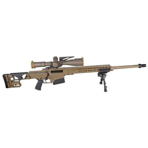 Picture of Barrett MK22 Mod 0 300 Norma Mag 10+1 26" Fluted Barrel, Coyote Cerakote Side Folding Stock w/Adjustable Comb, Barrett M-Lok Rail System, Black Polymer Grip, Nightforce ATACR 7-35x56mm 19246