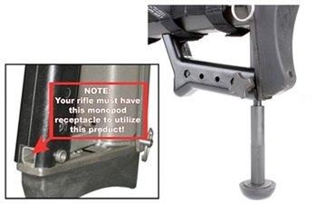 Picture of Barrett Monopod, Fits Barrett 50BMG, Black 13348