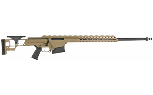 Picture of Barrett MRAD SMR, Bolt Action Rifle, 338 Lapua, 26" Barrel, 2 Port Muzzle Brake, Cerakote Finish, Flat Dark Earth, Fixed Stock, Adjustable Cheek Rest, Magpul MOE Grip, 10 Rounds, 1 Magazine 18503