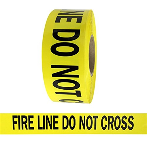 Picture of Kroll International LLC Barricade Tape YLW Fire KB-FIRELINE