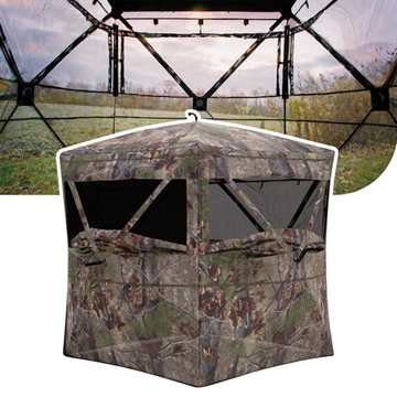 Picture of Barronett Blinds Insight See Through Ground Blind Bloodtrail Backwoods Camo NS200BW