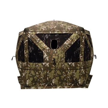 Picture of Barronett Blinds Pentagon Heavy-Duty Ground Blind Crater Harvest Camo PTHD550CH