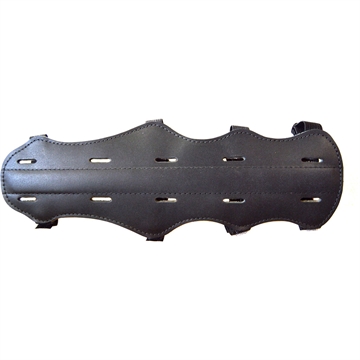 Picture of Bateman Top Grain 4 Strap Leather Armguard Black 12 in. L501BK