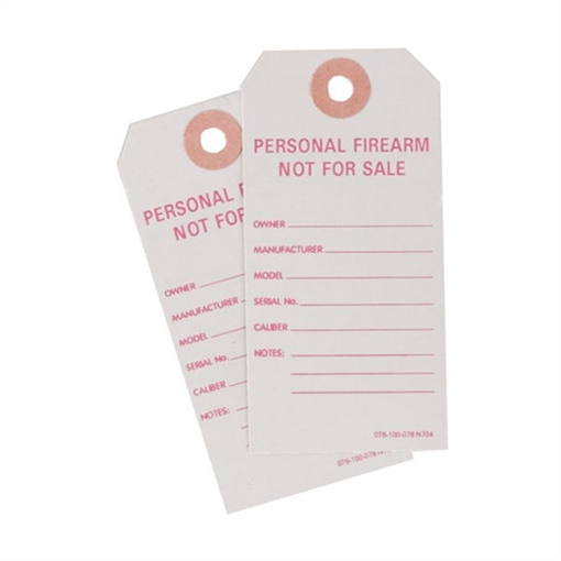 Picture of BATF ''PERSONAL FIREARMS'' TAGS 084000183 -
