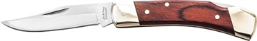 Picture of Schrade Uncle Henry Smokey Lockback Folding Knife 2-7/8" Clip Point Blade Wood with Leather Sheath LB5