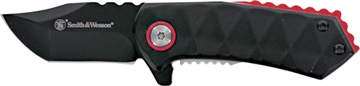 Picture of Smith & Wesson 24/7 Spring Assisted Folding Knife 1-9/10" Clip Point Blade Black 1206287 661120750390