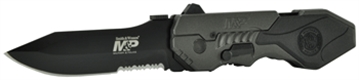 Picture of Smith & Wesson M&P M.A.G.I.C. Assisted Opening Clip Point Folding Knife 3 3/5" Blade Black SWMP4LS