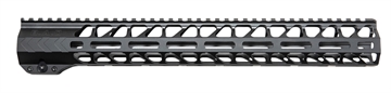 Picture of Battle Arms Development Workhorse Handguard 15" M-LOK, Free-Floating Style Made of 6061-T6 Aluminum with Black Anodized Finish for AR-15 BADWH15MLOK