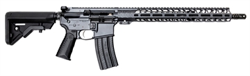 Picture of Battle Arms Development WORKHORSE 010 Workhorse Patrol 223 Wylde 16" 30+1 Battlearms Gray 6 Position B5 Bravo Adjustable Stock Black Polymer Grip WORKHORSE010