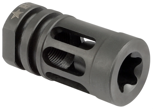 Picture of BCM BCMGunfighter Compensator Mod 0 Black Nitride Stainless Steel with 1/2"-28 tpi Threads for 5.56x45mm NATO AR-15 GFCMOD0556
