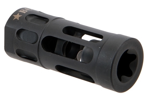 Picture of BCM BCMGunfighter Compensator Mod 1 Black Stainless Steel with 5/8"-24 tpi Threads for 7.62mm, 300 Blackout AR-Platform GFCMOD1762