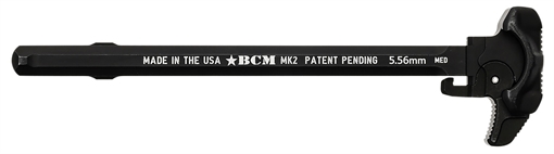 Picture of BCM Ambidextrous MK2 Charging Handle Compatible w/ Mil-Spec AR-15 Black 7075 T-6 Aluminum GFHMK2MED