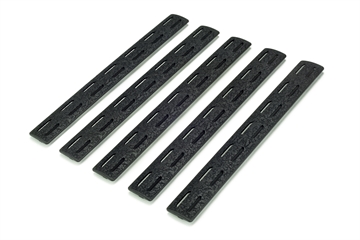 Picture of Bravo Company 5.5" MCMR Rail Panel Kit, M-LOK Compatible, 5 pack, Black BCM-MCMR-RP-BLK-5