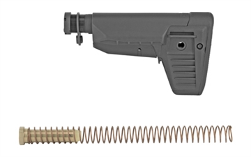 Picture of Bravo Company BCMGUNFIGHTER Mod 1 Stock Kit, SOPMOD (Widebody), Storage, Receiver Extension, Quick Detach End Plate, Lock Nut, Action Spring, Carbine Buffer, Black BCM-GFSK-MOD1-SPMD-BLK