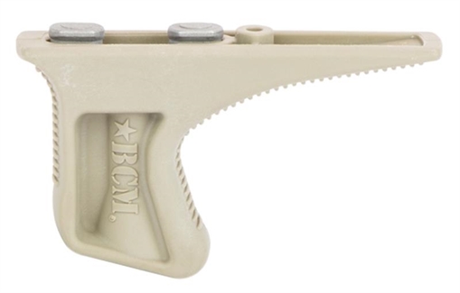 Picture of BCM BCMGunfighter Kinesthetic Angled Grip Made of Polymer With Flat Dark Earth Textured Finish for KeyMod Rail KAGKMFDE