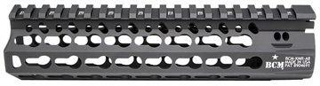 Picture of BCM KMR Alpha Handguard 8" Keymod Style Made of Aluminum with Black Anodized Finish for AR-15 KMRA8556BK