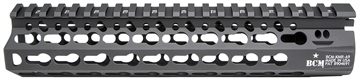 Picture of BCM KMR Alpha Handguard 9" Keymod Style Made of Aluminum with Black Anodized Finish for AR-15 KMRA9556BK