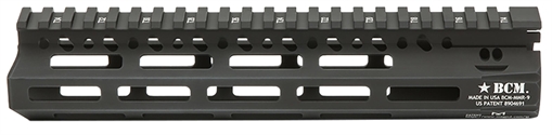 Picture of BCM BCMGunfighter MCMR 9" M-LOK, Free-Floating Style Made of Aluminum with Black Anodized Finish for AR-Platform MCMR9556BLK