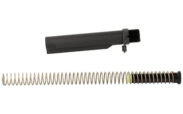 Picture of Bravo Company Bravo Company, BCM MK2 Recoil Mitigation System, Mod 1, 8 Position Buffer Tube Complete Assembly, Matte Finish, Black, Includes T2 Buffer, M16A4 Rifle Action Spring, MK2 Receiver Extension, QD End Plate, Castle nut, Fits AR Rifles BCM-MK2RMS-M1T2