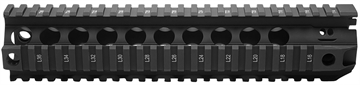 Picture of BCM QRF Handguard 10" Free-Floating Style Made of Aluminum with Black Anodized Finish & Picatinny Rial for AR-Platform QRF10556BLK
