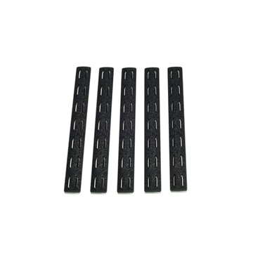 Picture of BCM Rail Panel Kit AR Platform KeyMod 5.55" Black Polymer 5 Pack KMRRPBLK5
