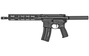 Picture of Bravo Company Recce 11 MCMR ELW, Semi-automatic, Pistol, 223 Remington, 556NATO, 11.5" Enhanced Light Weight Barrel, 1:7 Twist, Aluminum, Black, 30 Rounds, M-LOK Handguard 610-850-ELW