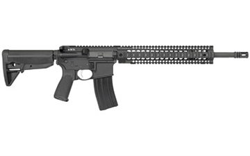 Picture of Bravo Company Model 0, Semi-automatic Rifle, 223 Remington/556NATO, 16" Barrel, 1:7 Twist, Mid-length Gas System, Anodized Finish, Black, BCM SOPMOD Stock, BCM Mod4 Charging Handle, Extractor Spring, BCM QRF 12" Picatinny Free Float Handguard, 30 Rounds, 1 Magazine 750-140