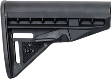 Picture of Bravo Company Mod 3 Stock, Fits Mil Spec Buffer Tube, Black BCM-GFS-MOD-3-BLK