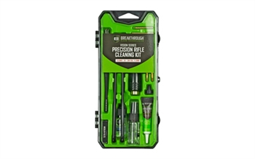 Picture of Breakthrough Clean Technologies Vision Series, Cleaning Kit, For .25 Cal/6.5MM, Includes Cleaning Rod Sections, Hard Bristle Nylon Brushes, Jags, Patch Holders, Cotton Patches, Durable Aluminum Handle And Mini Bottles of Breakthrough Military-Grade Solvent And Battle Born High-Purity Oil BT-CCC-25R