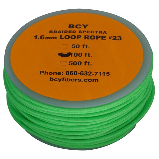 Picture of BCY 23 D-Loop Material Neon Green 100 ft. 035718100797