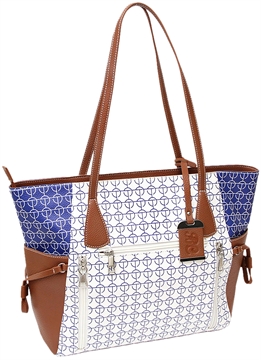 Picture of BDOG BDP-086 TOTE STYLE PURSE W/HOLSTER WHT/BLU BDP086