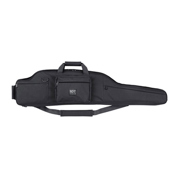 Picture of Bulldog Cases Long Range Rifle Case, Fits Single Rifle Up To 52.5", Quilted Lining W/Adjustable Tie Downs, Two Zippered Wide Pockets, 54" Soft Case, Black BDT80-54B BDT8054B